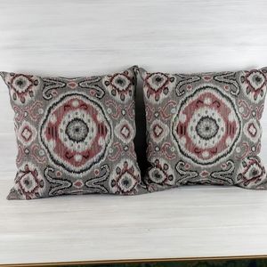 Indoor/ Outdoor Geometric Patio Pillows